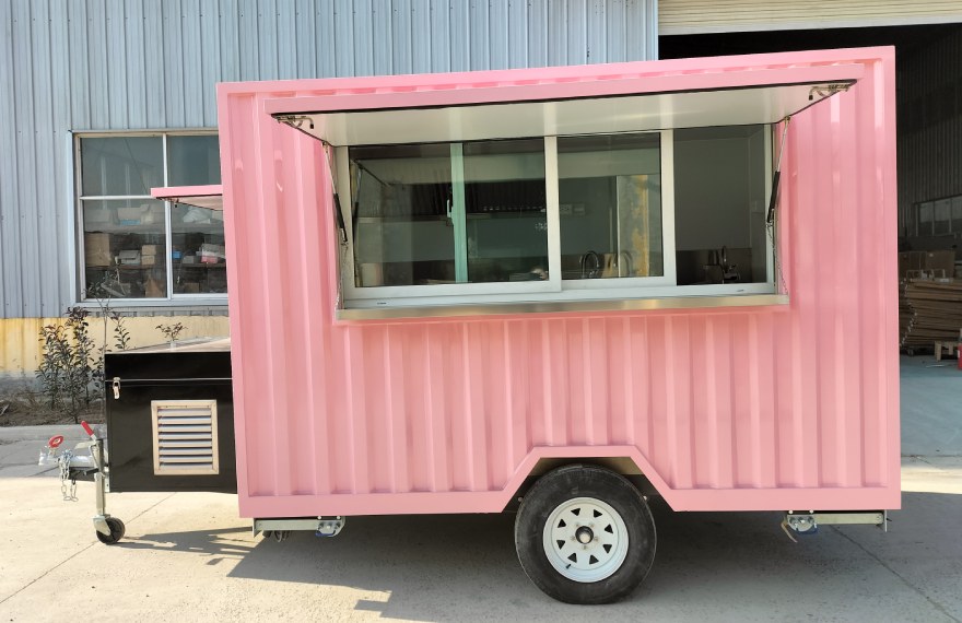 small shipping container food trailer for sale in usa